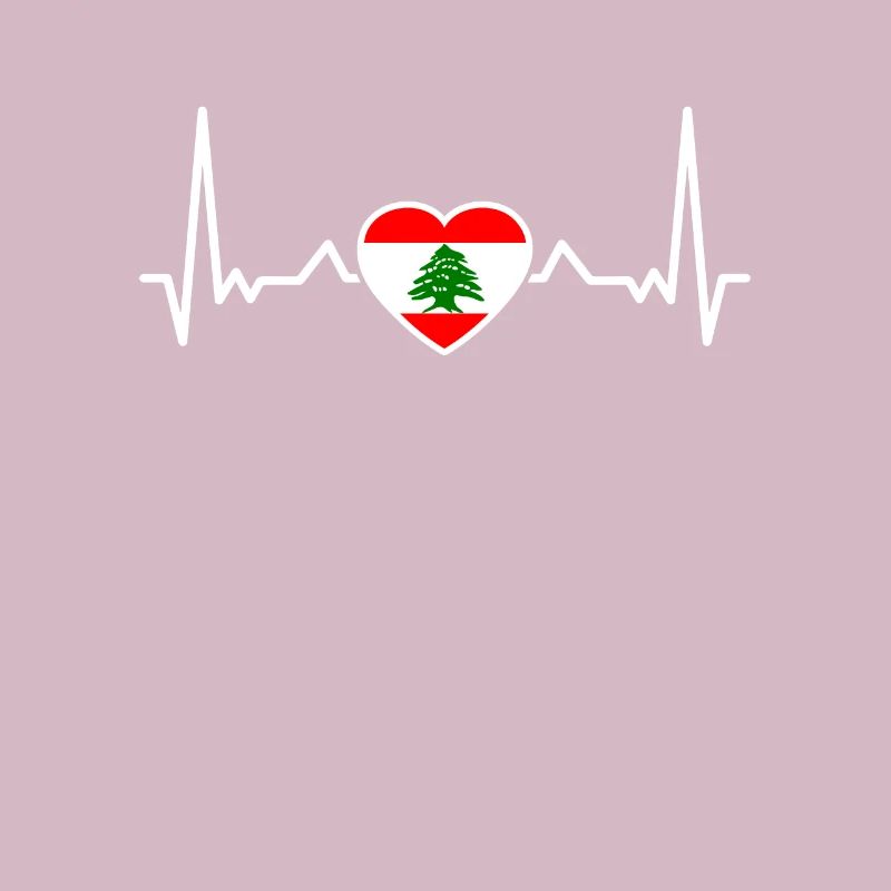 Liban Heartbeat Drapeau Libanais Libanais