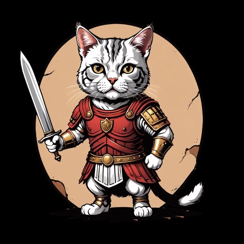 Cat Römischer Krieger Katze Geschenk