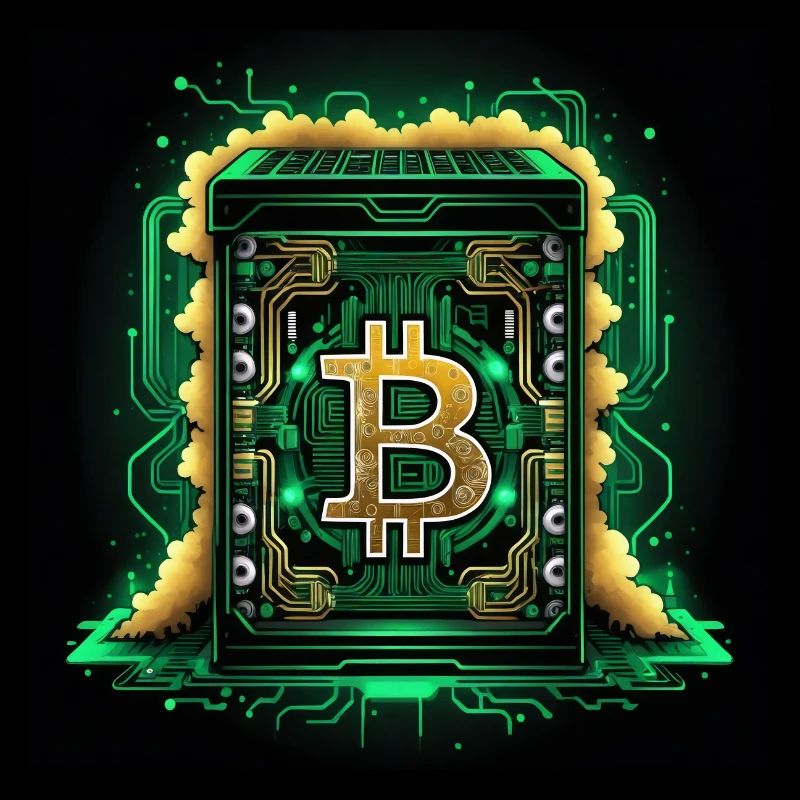Bitcoin Krypto Crypto to the Moon Geschenk CPU