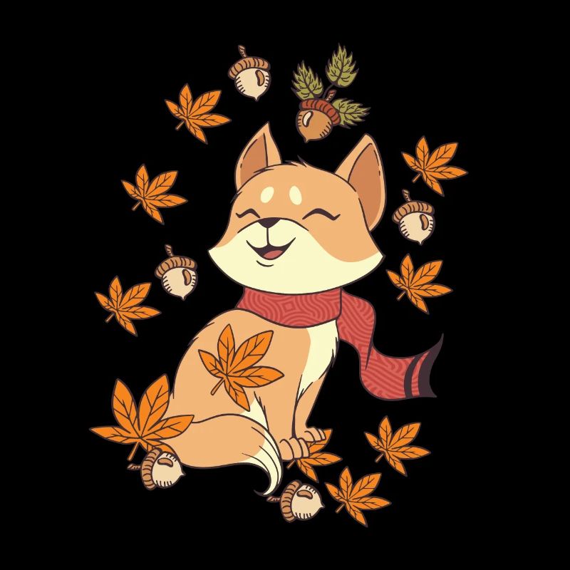 Maple Cat Leaf Autumn Hello Autumn