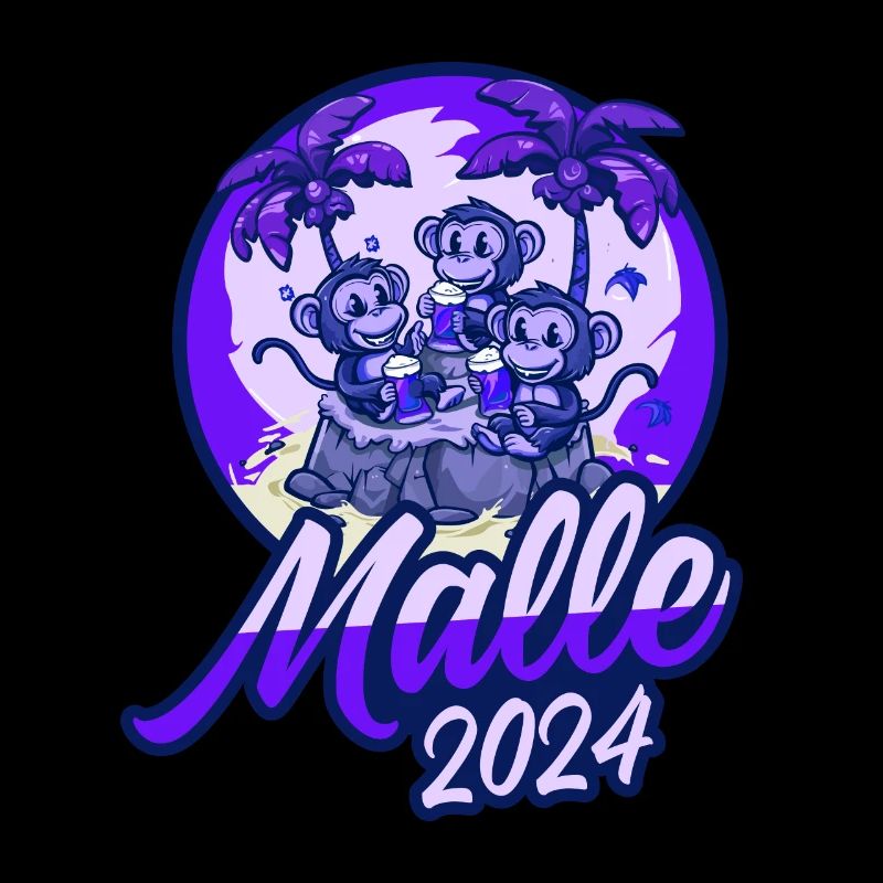 Malle 2024 Affe Mallorca Team Bier
