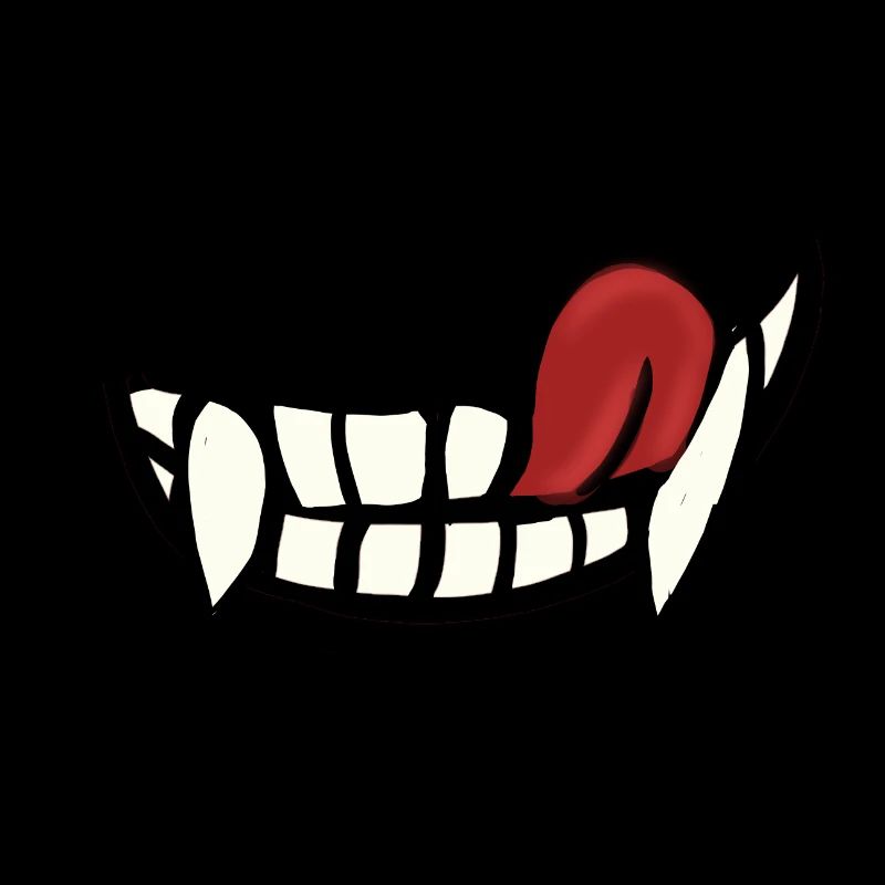 Vampire smile grimaces comic