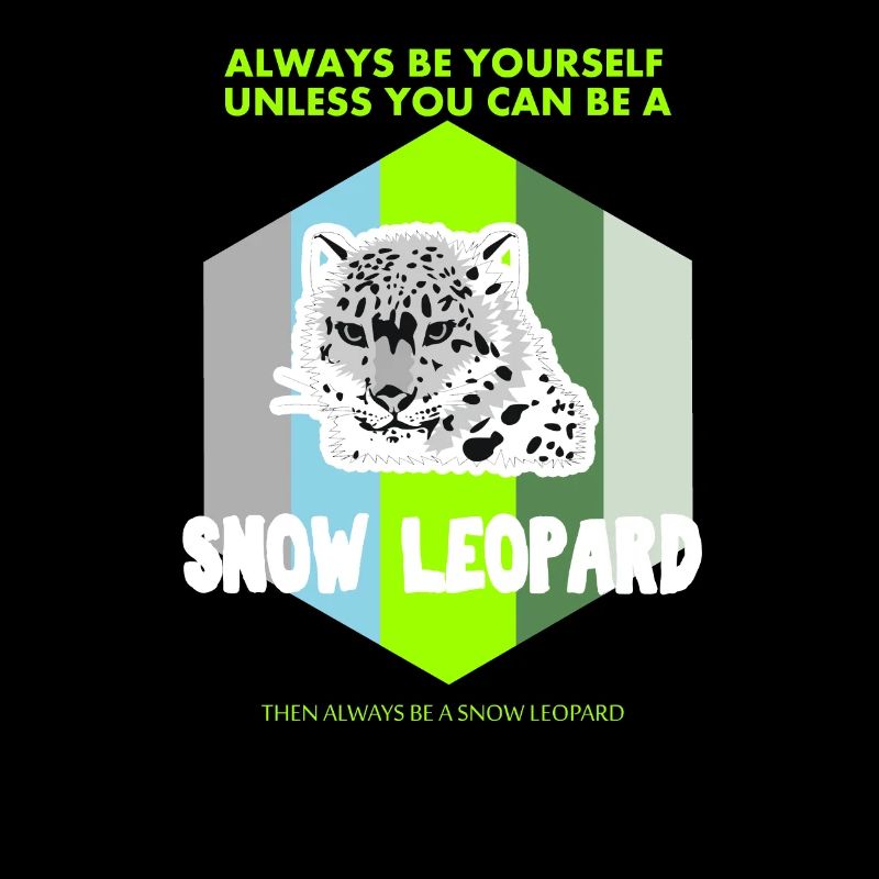 Sei ein Schnee Leopard Geschenk