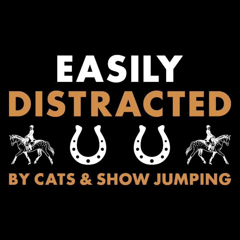 Le sauteur facilement distrait par les chats et le saut d’obstacles