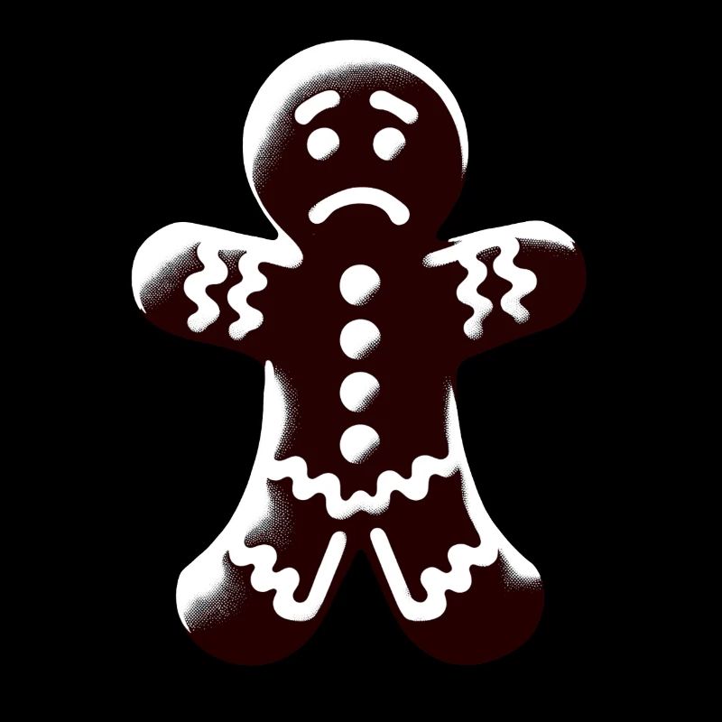 Bad Mood Gingerbread Man Christmas Biscuits