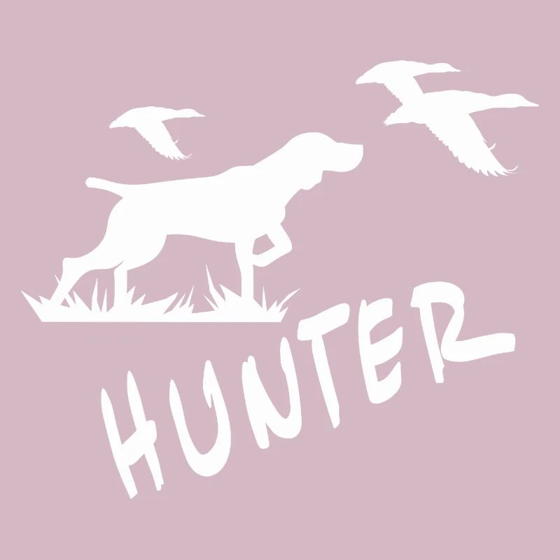Hunter lettering Hunter Waidmann symbol with dog