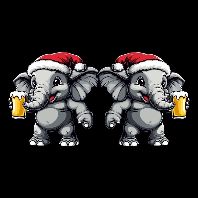 Équipe de la bière de Noël Elephant