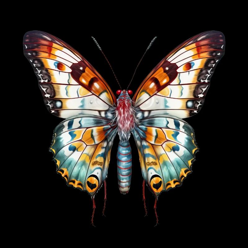 Exotischer bunter Schmetterling