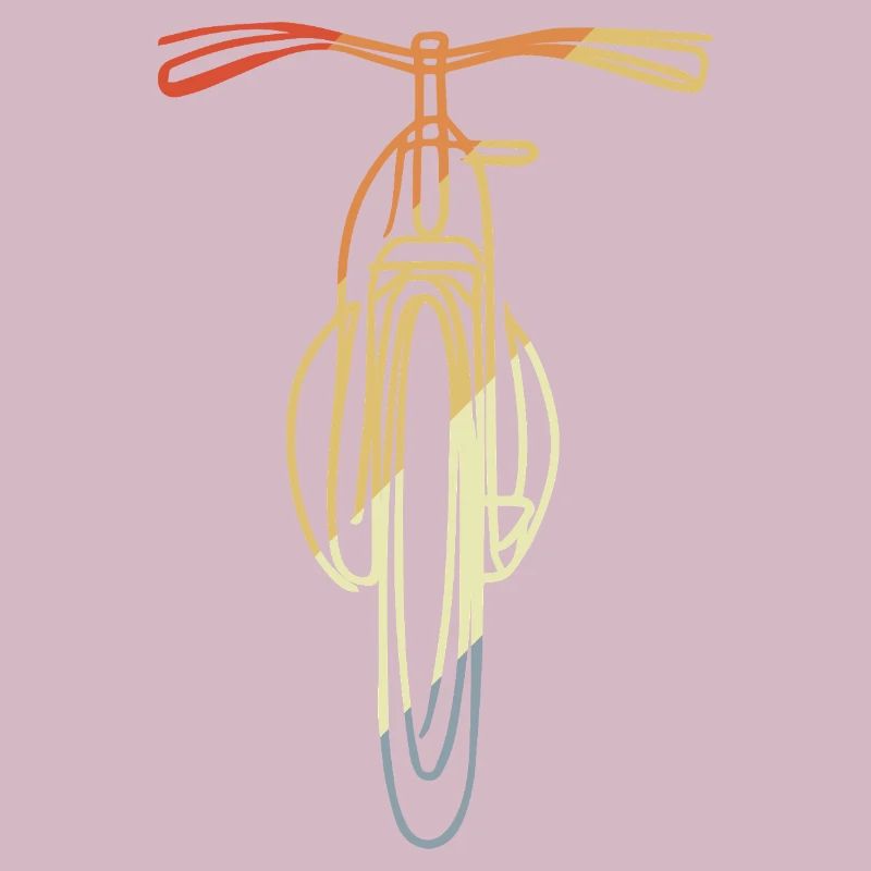 Fahrrad front Illustration