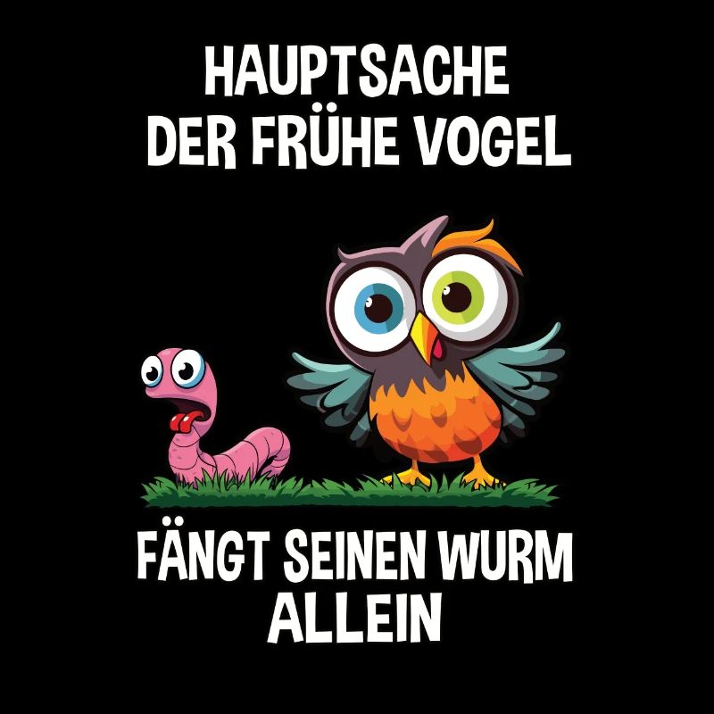 Langschläfer Morgenmuffel Eule Schlaf Tier lustig