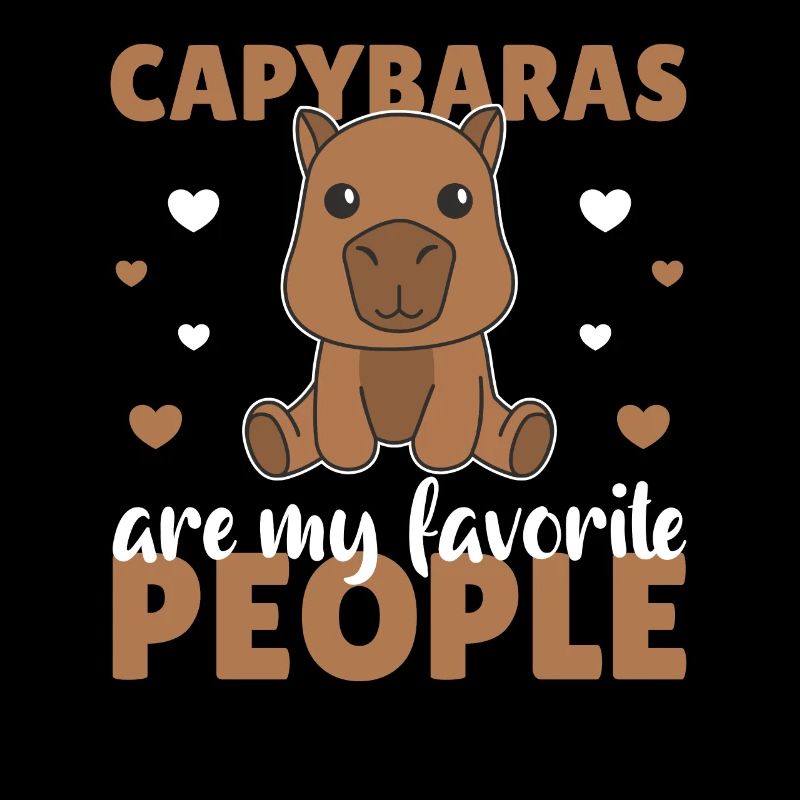 Capybaras sind meine liebsten Leute süßes Capybara