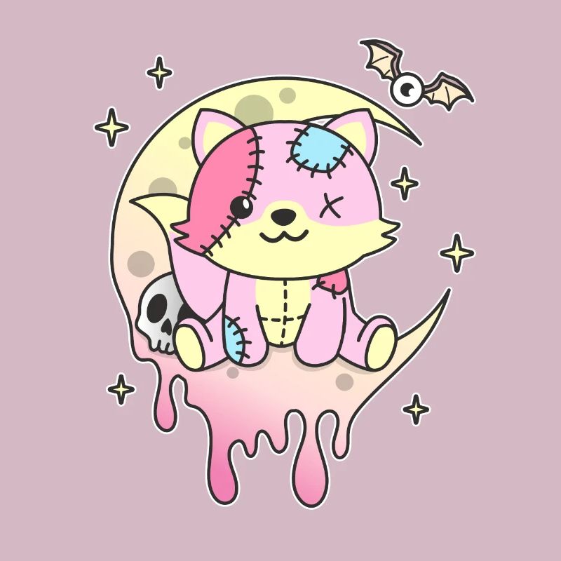 Kawaii Gothic Fox Pastel Gothic Goth