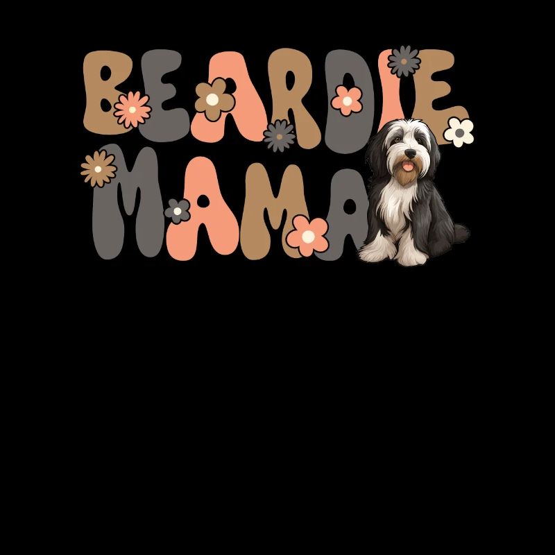 Bearded Collie Groovy Beardie Mama