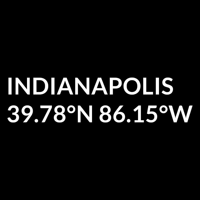 Indianapolis, Indiana, USA Coordinates
