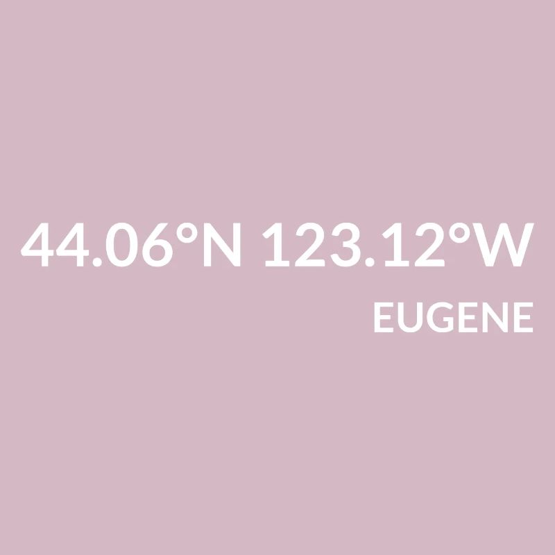 Eugene, Oregon, USA Coordinates