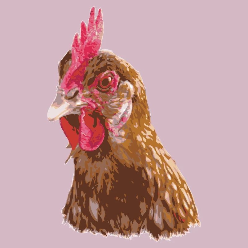 Hühnerillustration lebendigen Farben