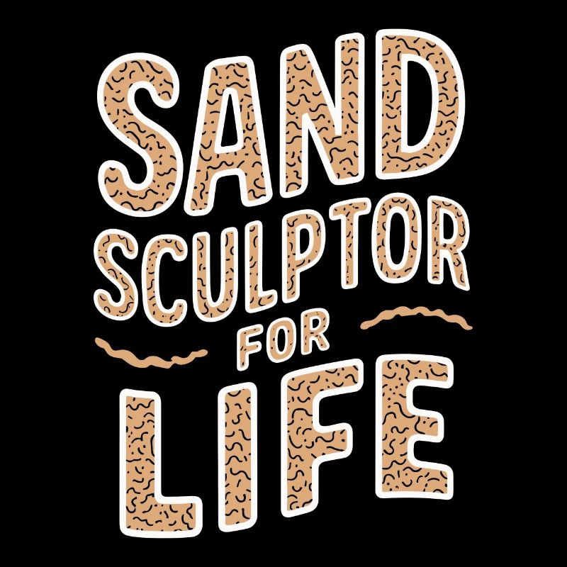 Sculpteurs de sable professionnels sur la plage du