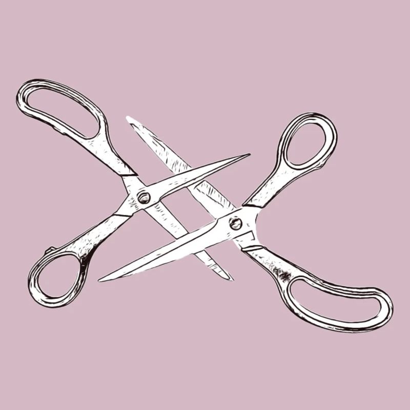 Two scissors