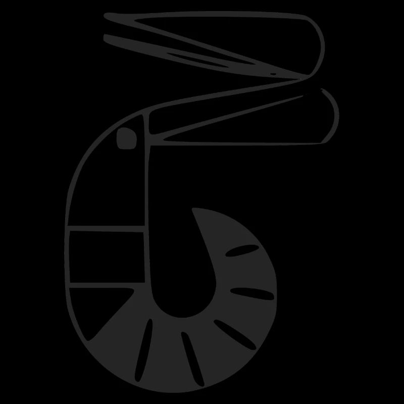 Stilisierte Garnelen