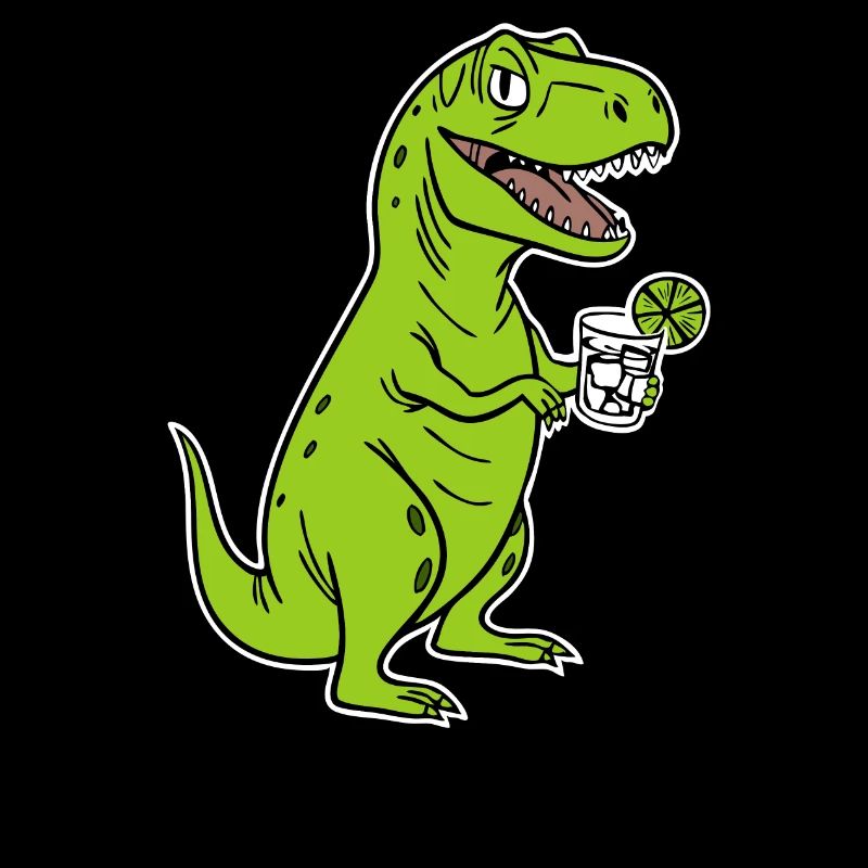Ginosaurus - funny Trex Dino with gin