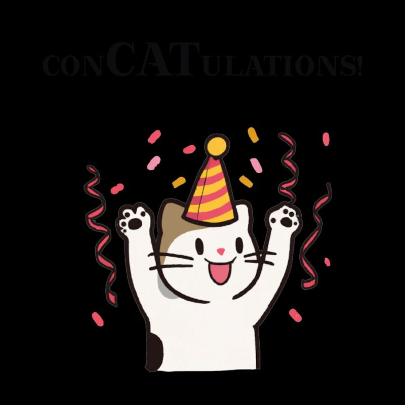 Katze Glückwunsch Congratulations Geschenkidee süß