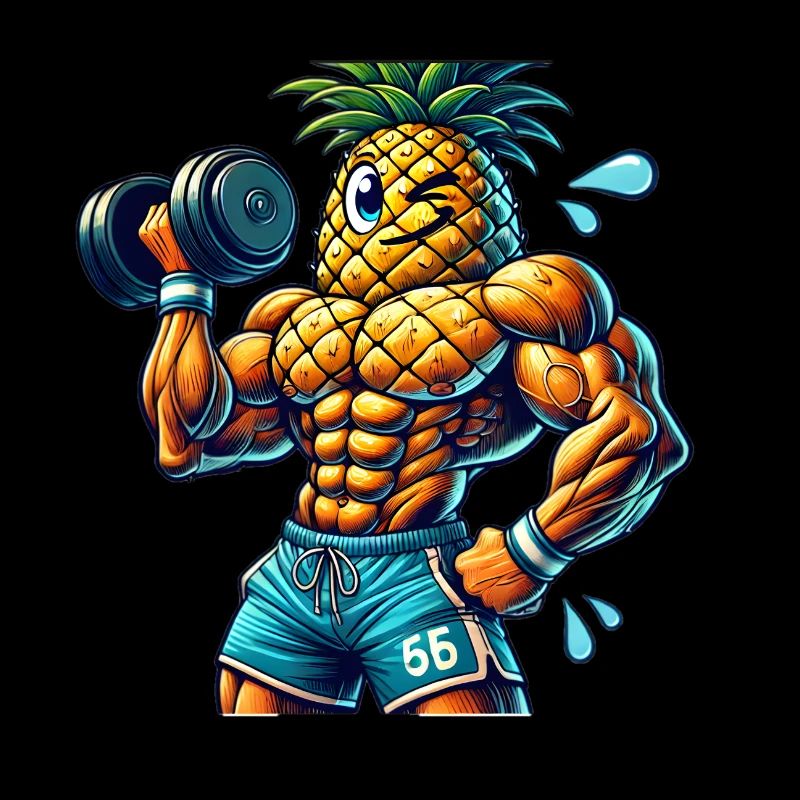 Strong Pineapple – Workout Time 🍍💪