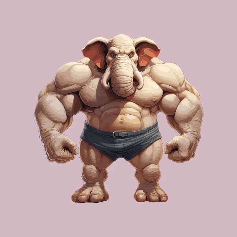 Bodybuilder Eléphant