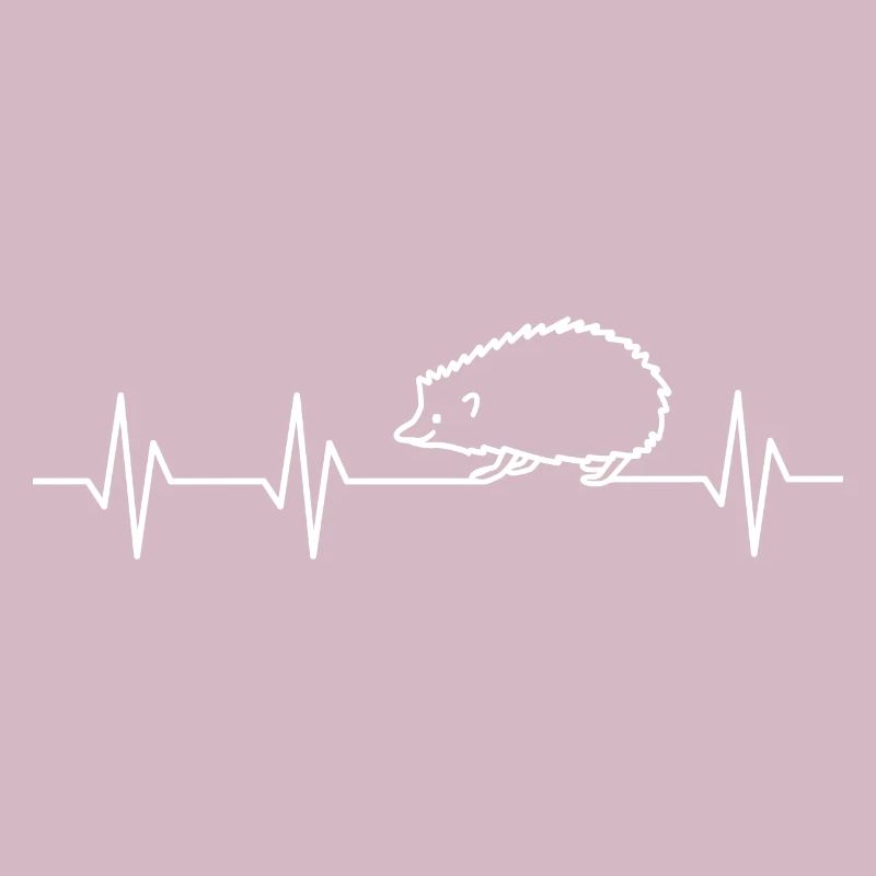 Igel Stacheltier Igelmotiv Herzschlag Igelchen