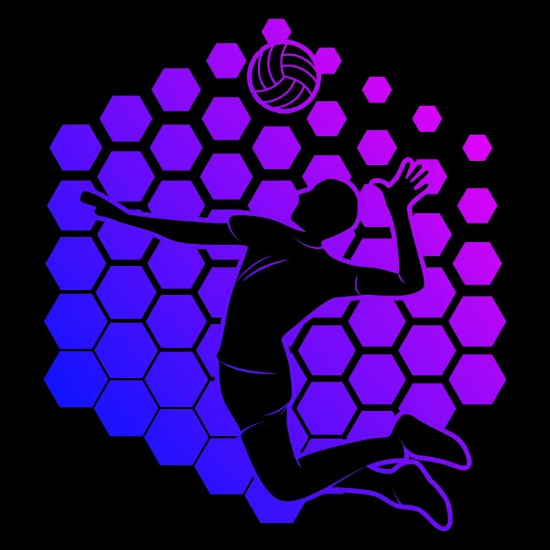 Joueuse de volleyball de plage féminin