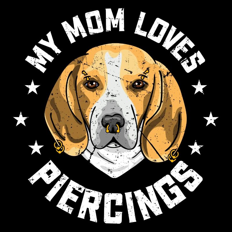 BEAGLE with piercings