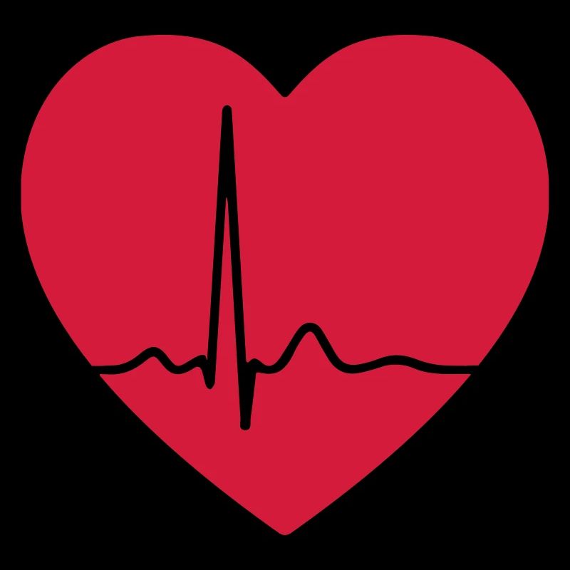 Heart ECG pulse