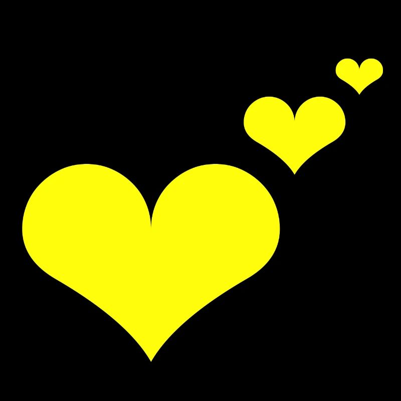 Herzen gelb Geschenkidee Geschenk Idee