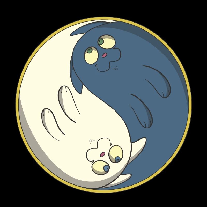 Cats ying yang