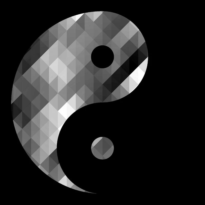 Abstraktes Yin Yang