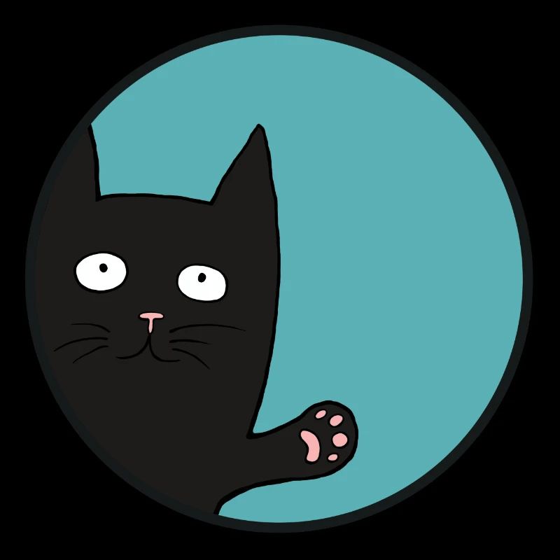 Chat noir Chat noir mignon