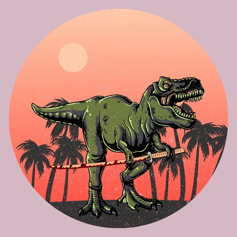 Samurai T Rex - Cooler Dino mit Samurai Schwert