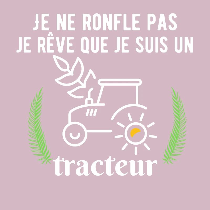Ich schnarche nicht, ich träume, dass ich ein Traktor bin.