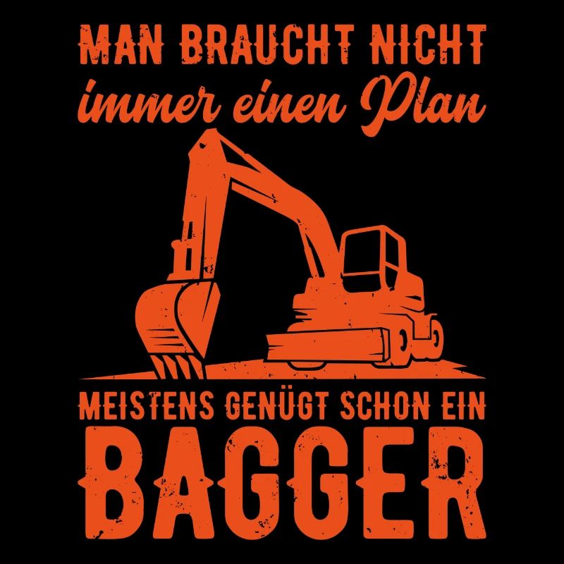 Baustelle Bagger Beruf Baustelle Geschenk