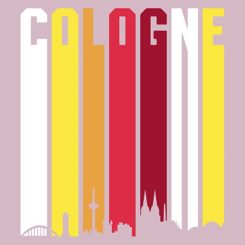 Retro Köln Cologne Skyline Geschenk
