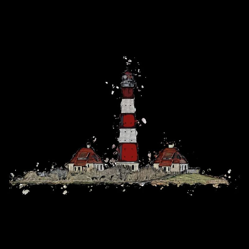 Le phare de Westerhever avec une différence