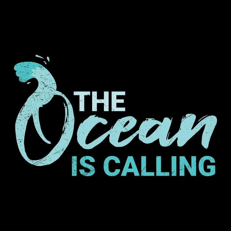 The Ocean Is Calling Surfer Diver Gift Idea