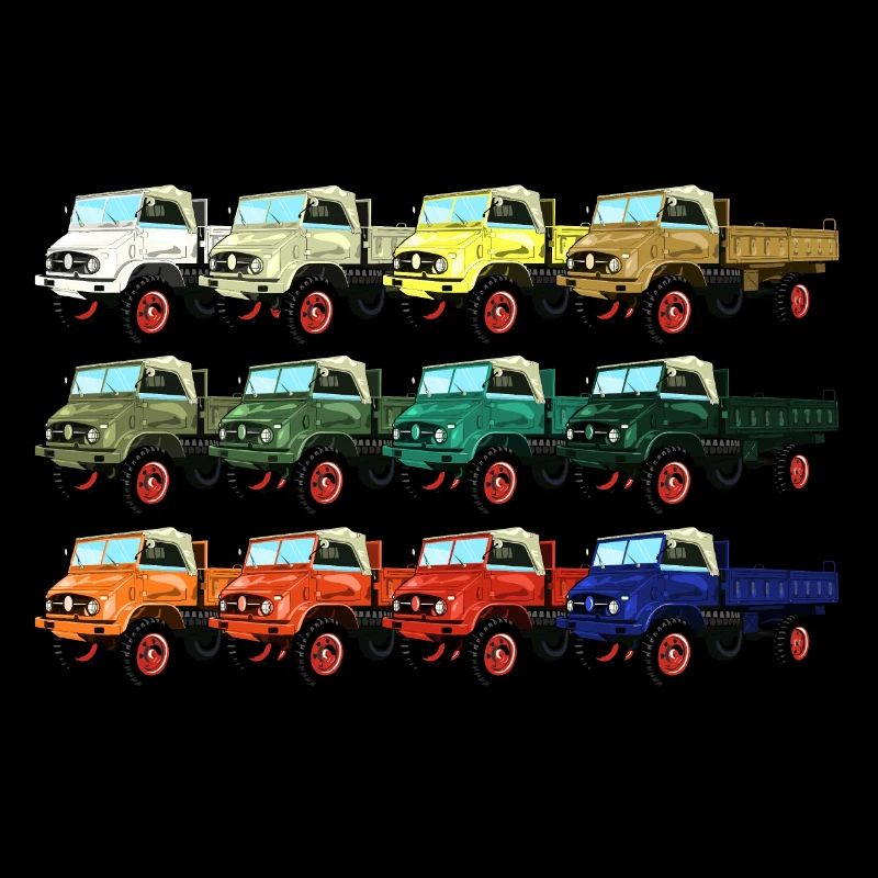 Colour palette Unimog - Oldtimer - Rainbow different