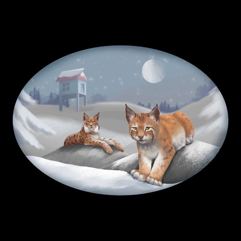 Lynx et neige - Chat - Animaux de compagnie