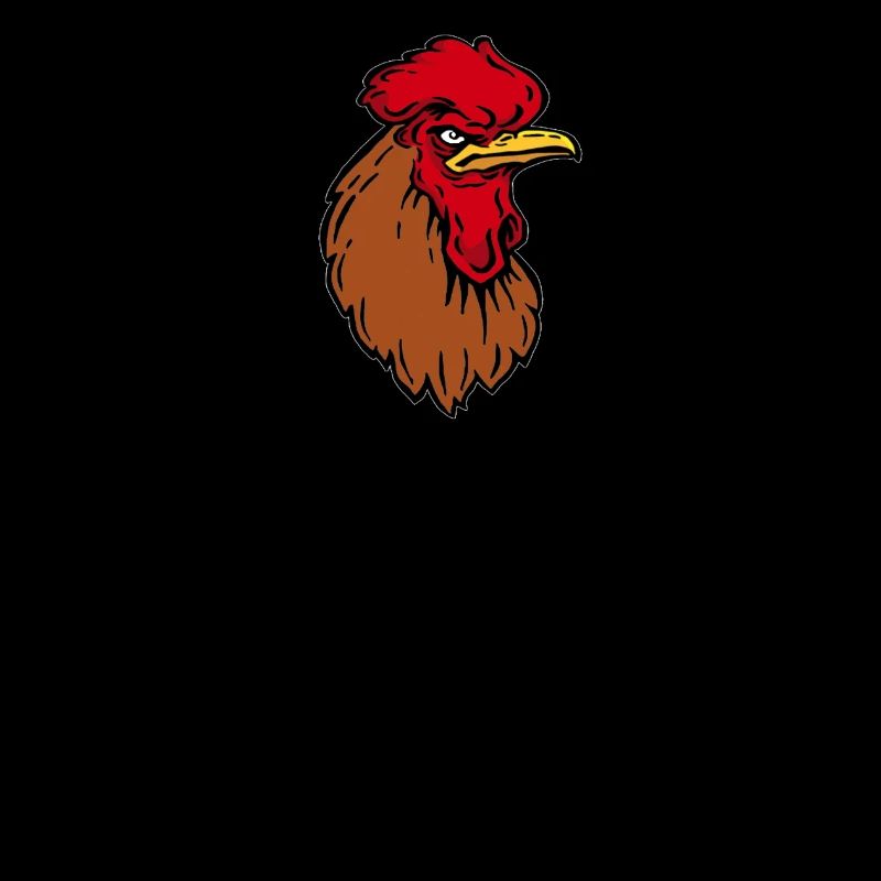 Niemand wird verletzt - grimmiger Hahn