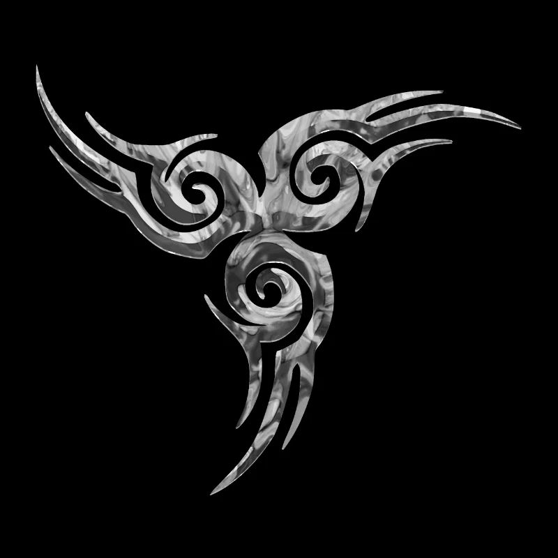 B&W triskel tatoo