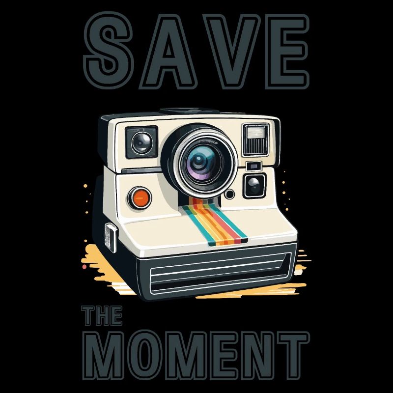 Save the moment. Retro camera.