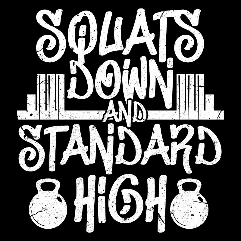 squat down and standard high Design for a squats