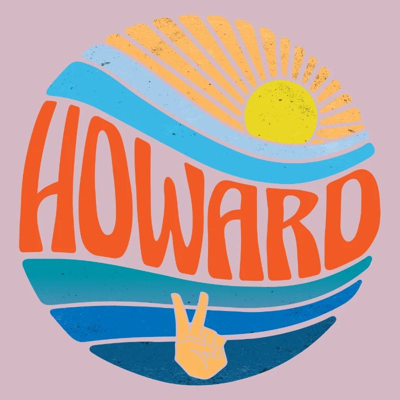 Howard Hemd Vintage Sunset Howard Groovy Tie Dye