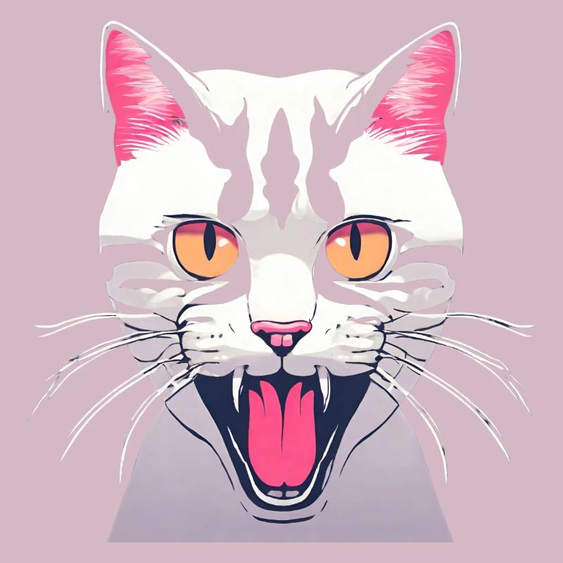 Wütende Katze