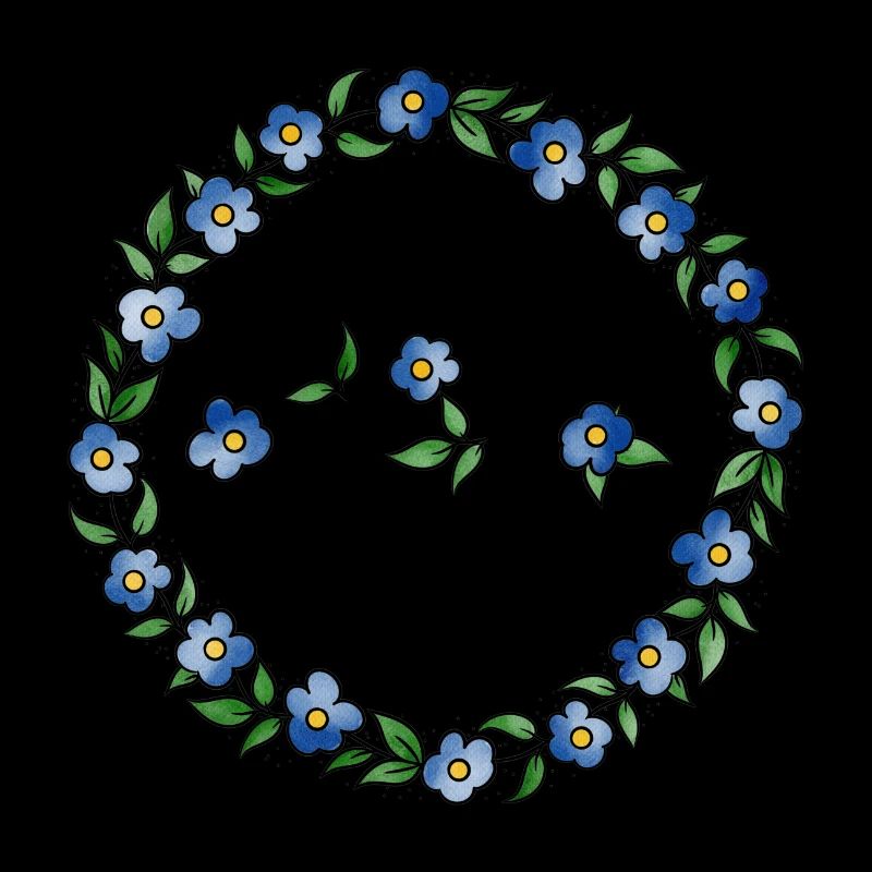 HSP - highly sensitive person forget-me-not frame